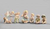 Collection of Seven Polychrome