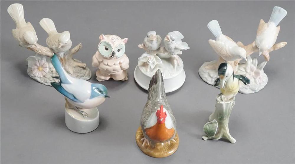 COLLECTION OF SEVEN PORCELAIN
