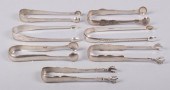 COLLECTION OF SEVEN SILVER SUG
