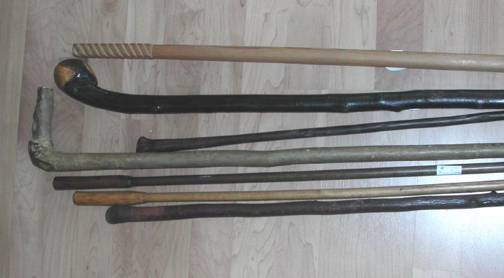 Collection of Seven Walking Sticks,