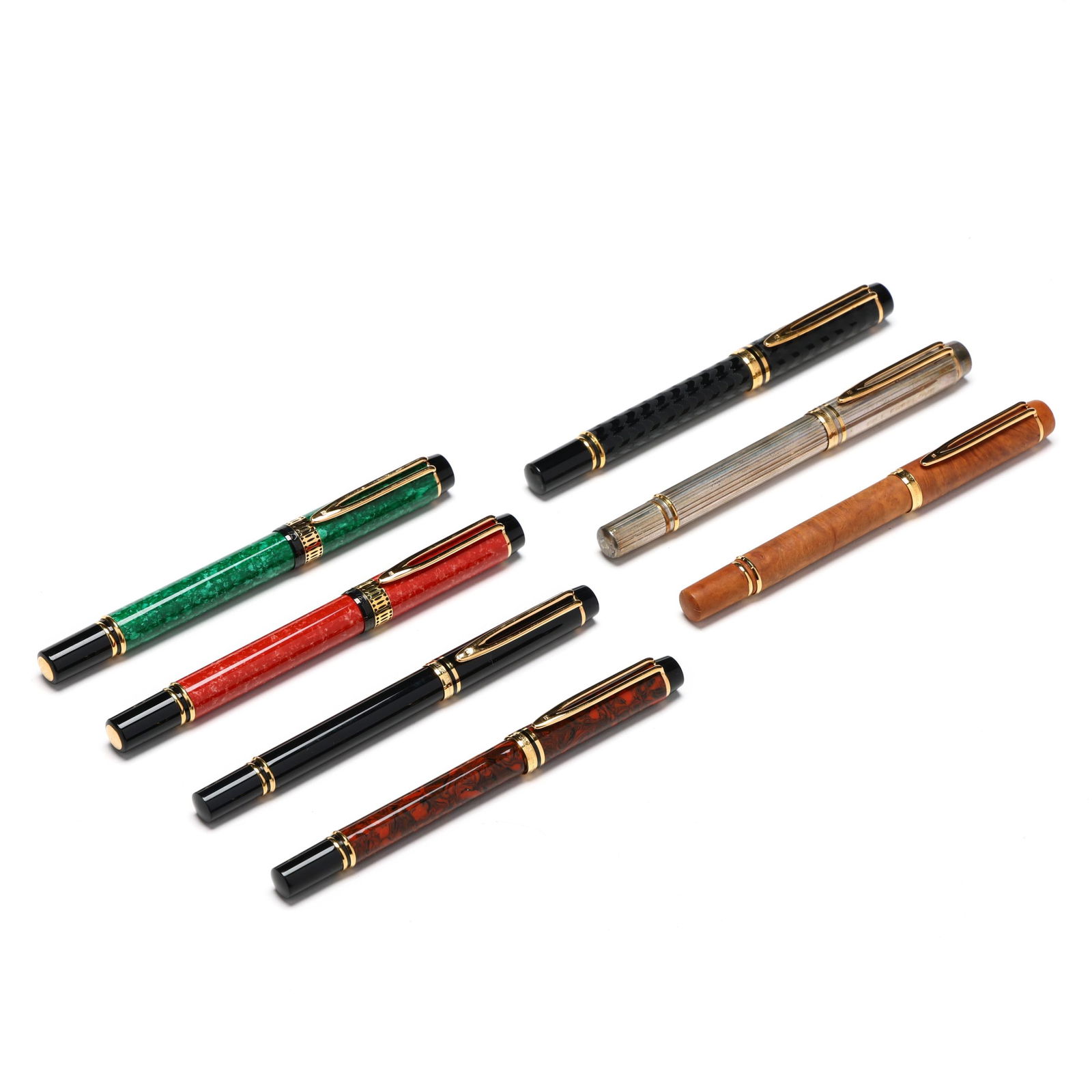 COLLECTION OF SEVEN WATERMAN