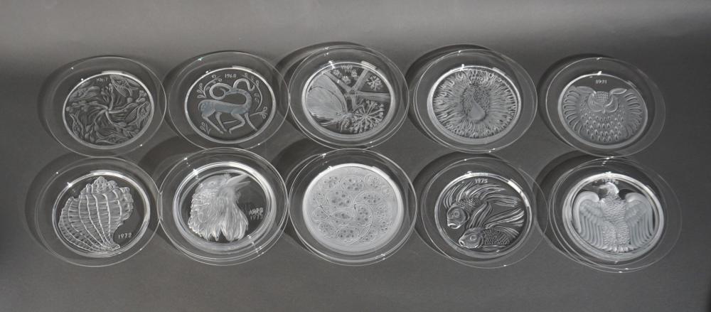 COLLECTION OF SEVENTEEN LALIQUE
