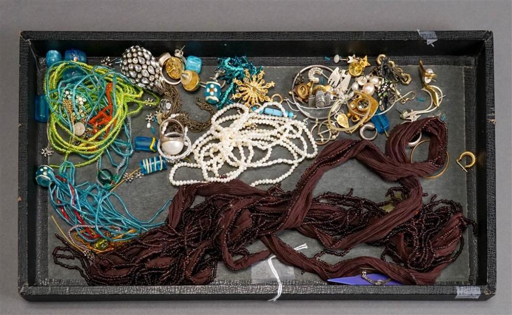 COLLECTION OF SILVER AND COSTUME