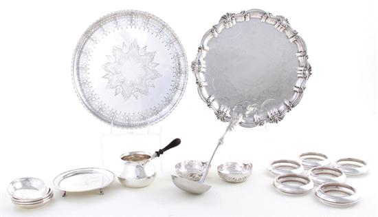 Collection of silver and plate