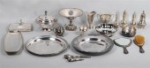 COLLECTION OF SILVER AND PLATE
