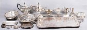 COLLECTION OF SILVER AND PLATE