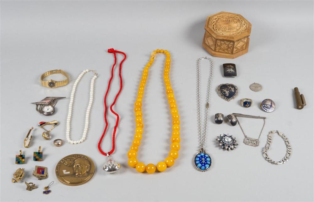 COLLECTION OF SILVER JEWELRY, A