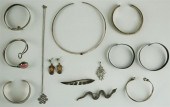 COLLECTION OF SILVER JEWELRYCO