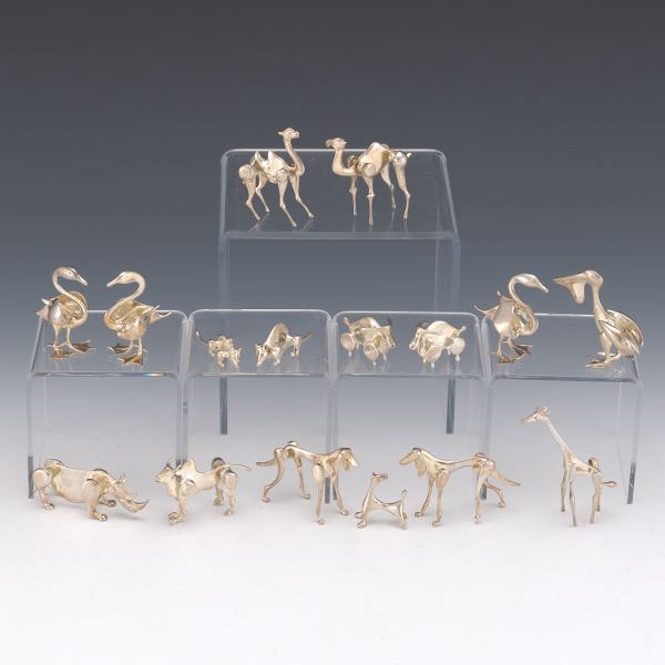 COLLECTION OF SILVER MINIATURE