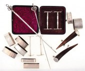 Collection of silver napkin ri