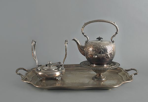 Collection of silver plate. ?
