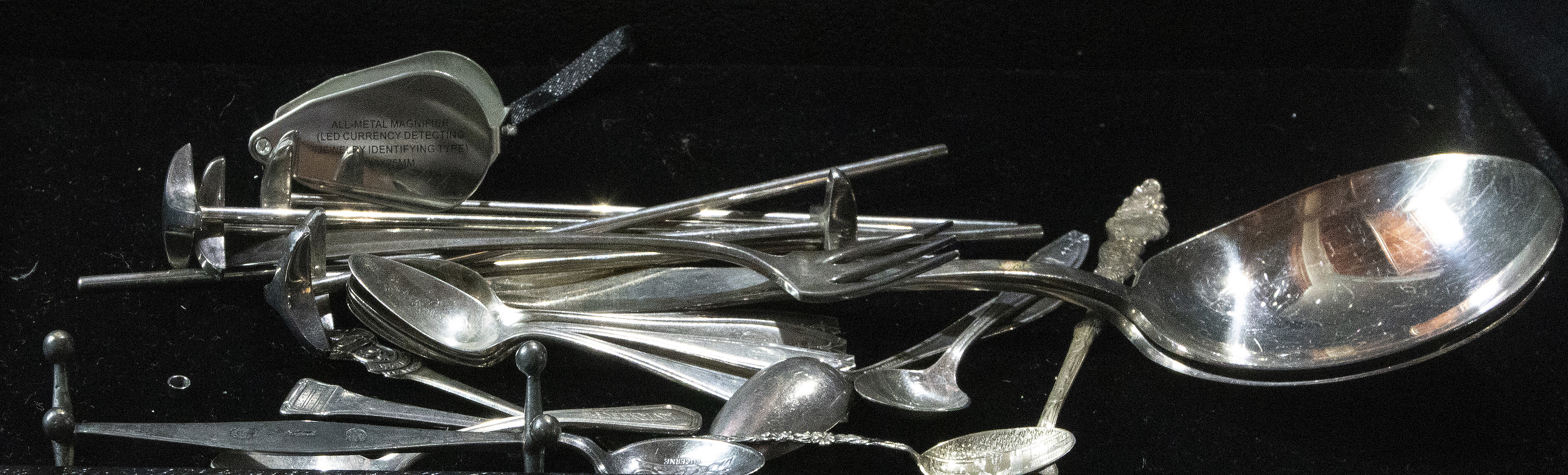 COLLECTION OF SILVER PLATE UTENSILS