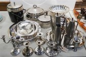 COLLECTION OF SILVER PLATED TA