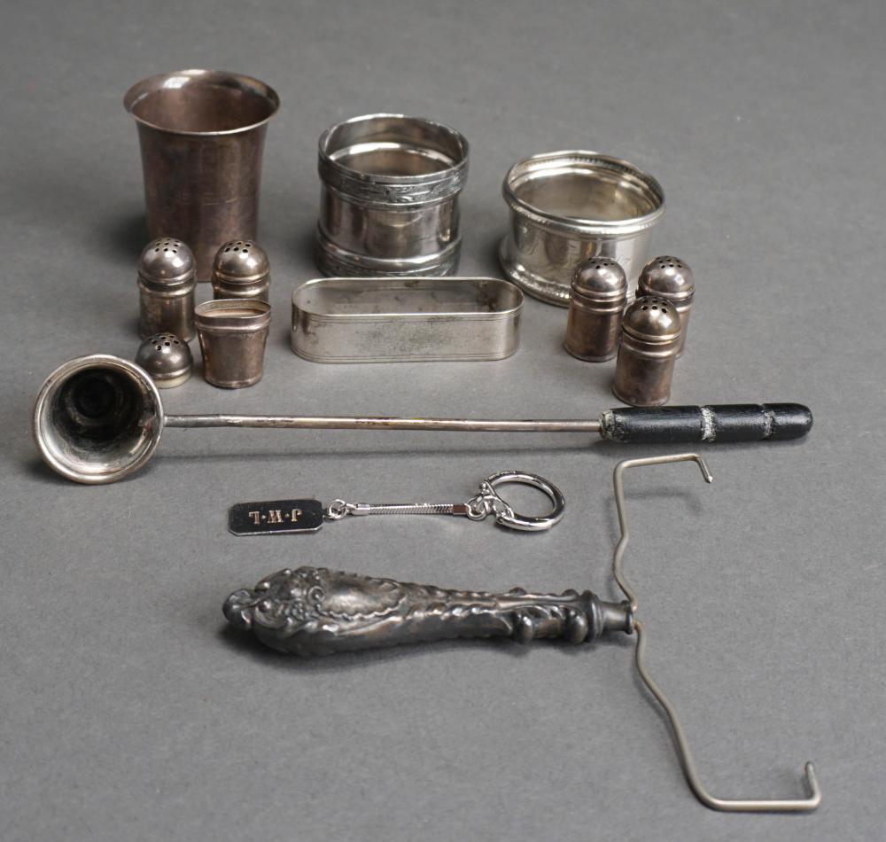 COLLECTION OF SILVER TABLE