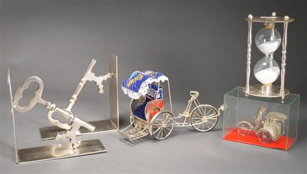 COLLECTION OF SILVERED METAL