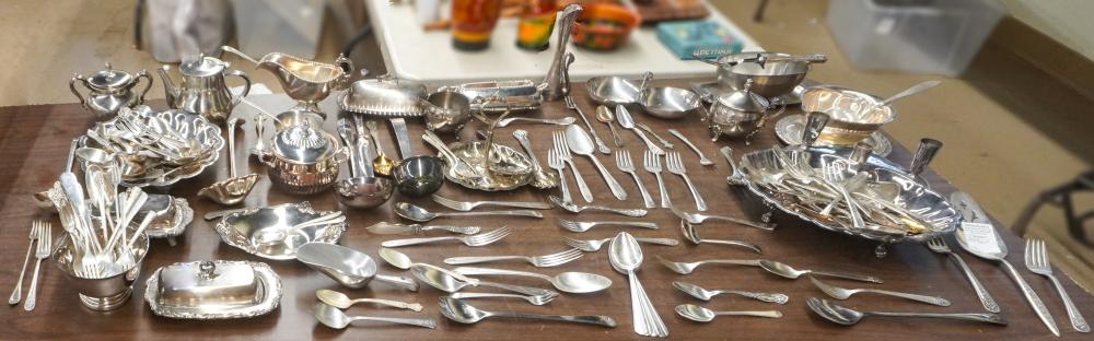 COLLECTION OF SILVERPLATE AND METAL