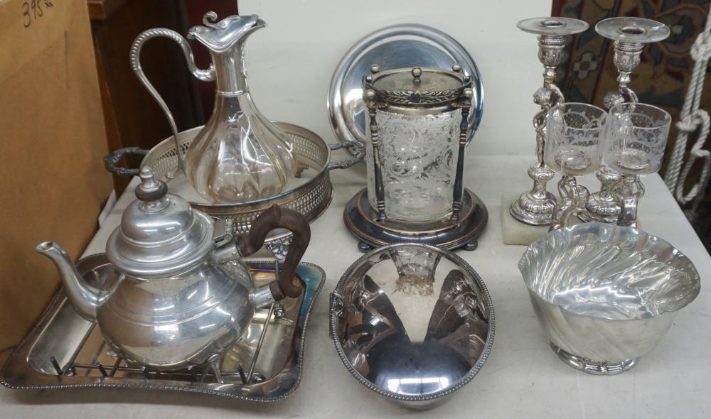 COLLECTION OF SILVERPLATE,