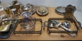 COLLECTION OF SILVERPLATE TABL