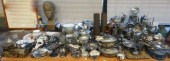 COLLECTION OF SILVERPLATE TABL