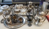 COLLECTION OF SILVERPLATE TEA-