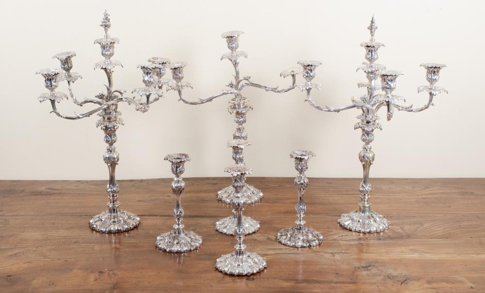 COLLECTION OF SILVERPLATED ROCOCO