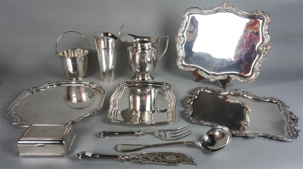 COLLECTION OF SILVERPLATED