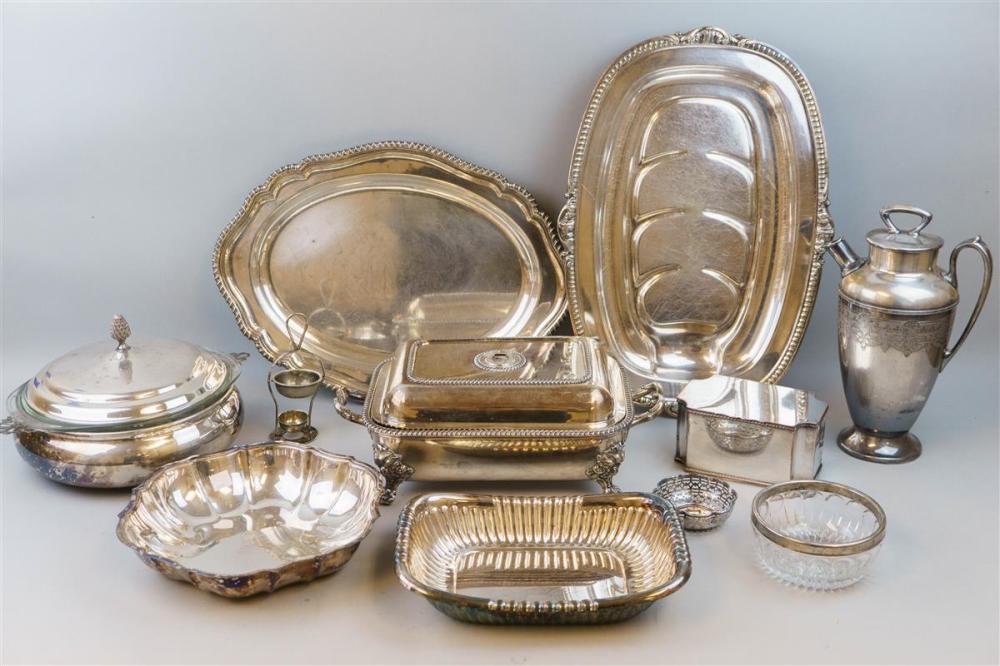 COLLECTION OF SILVERPLATED