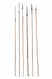 COLLECTION OF SIX AFRICAN WOOD