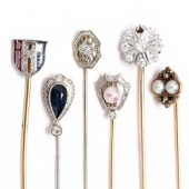 COLLECTION OF SIX ANTIQUE GEM-