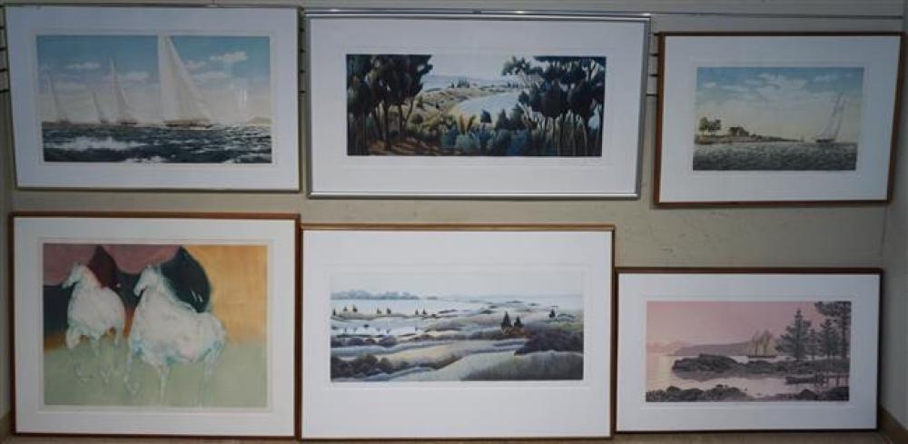 COLLECTION OF SIX ASSORTED ETCHINGS