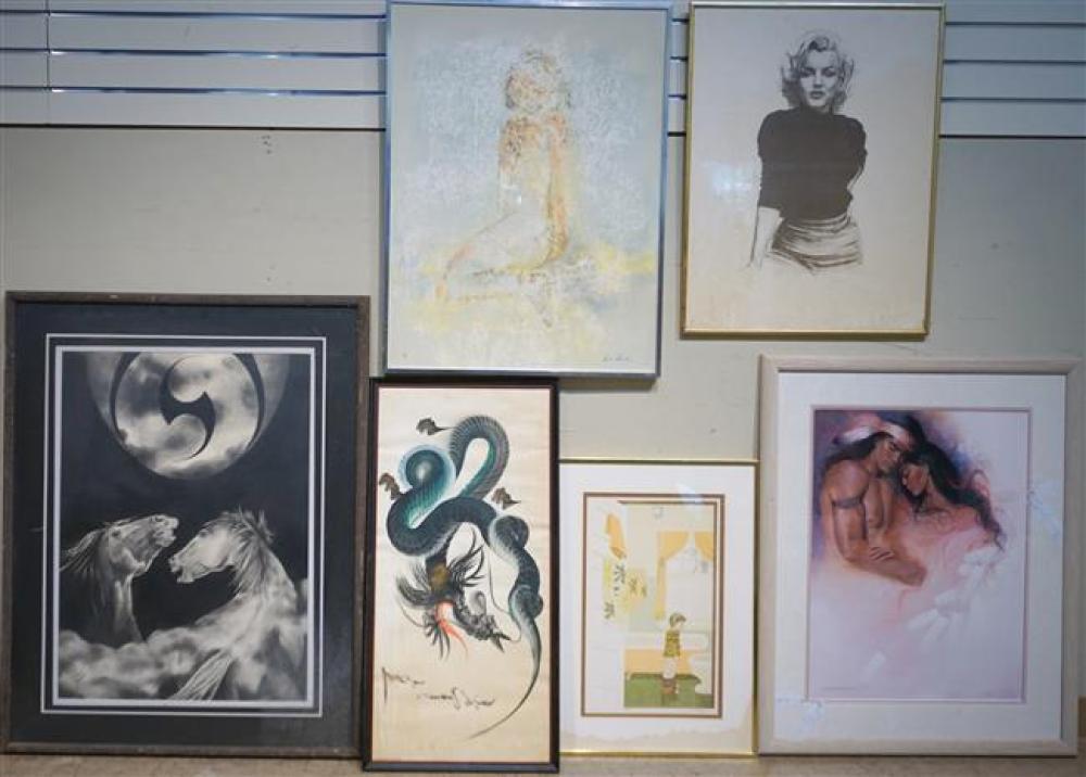 COLLECTION OF SIX ASSORTED WORKS OF