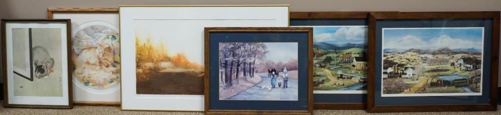 COLLECTION OF SIX ASSORTED WORKS OF