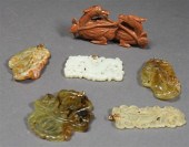 COLLECTION OF SIX CHINESE CARV