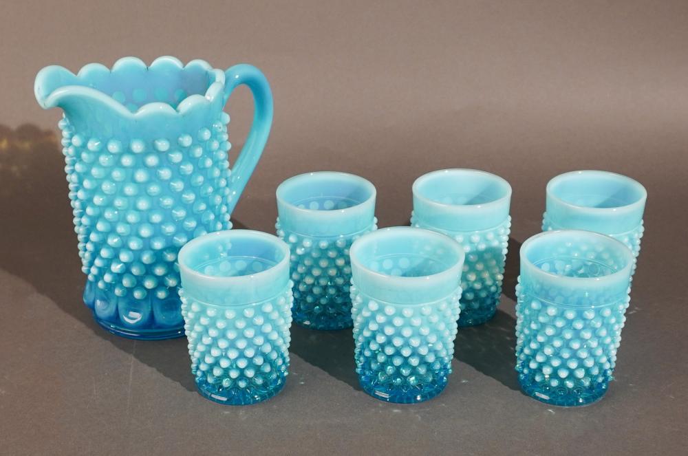 COLLECTION OF SIX EAPG OPALESCENT