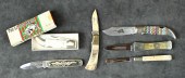 COLLECTION OF SIX FOLDING POCK