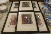 COLLECTION OF SIX FRAMED ENGRA