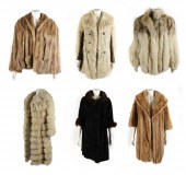 COLLECTION OF SIX FUR COATScom