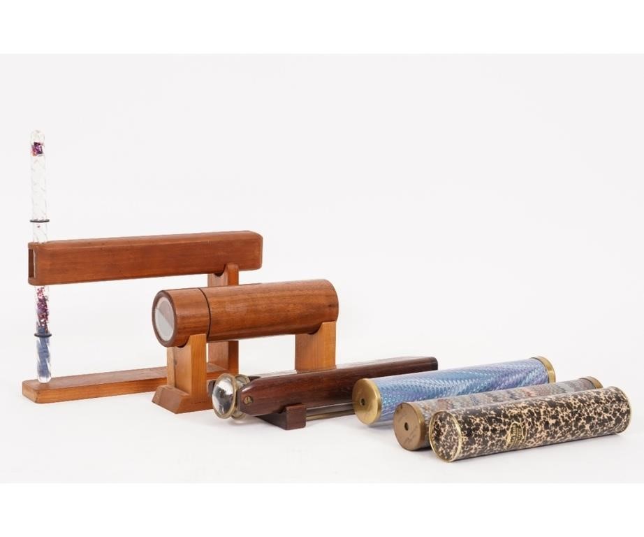 Collection of six kaleidoscopes.