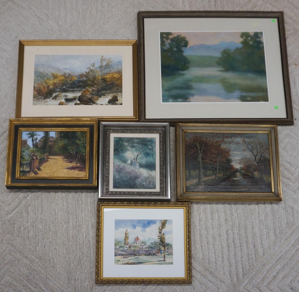 COLLECTION OF SIX LANDSCAPE