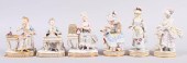 COLLECTION OF SIX MEISSEN 'LAC