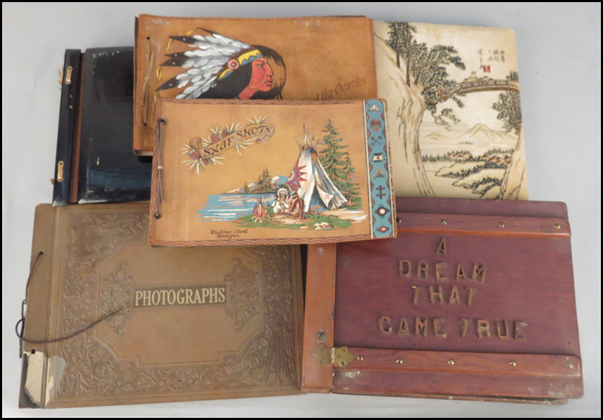 COLLECTION OF SIX PHOTO ALBUMS.