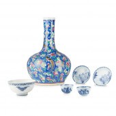 COLLECTION OF SIX PORCELAIN WA