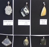 COLLECTION OF SIX SEMI-PRECIOU