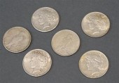 COLLECTION OF SIX US PEACE TYP