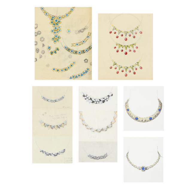 COLLECTION OF SIX VINTAGE JEWELRY