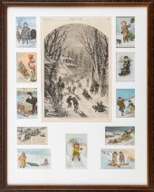 COLLECTION OF SLEDDING-THEMED