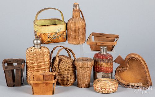 COLLECTION OF SMALL BASKETRY