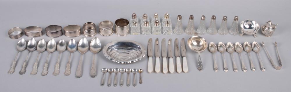 COLLECTION OF SMALL SILVER TABLE