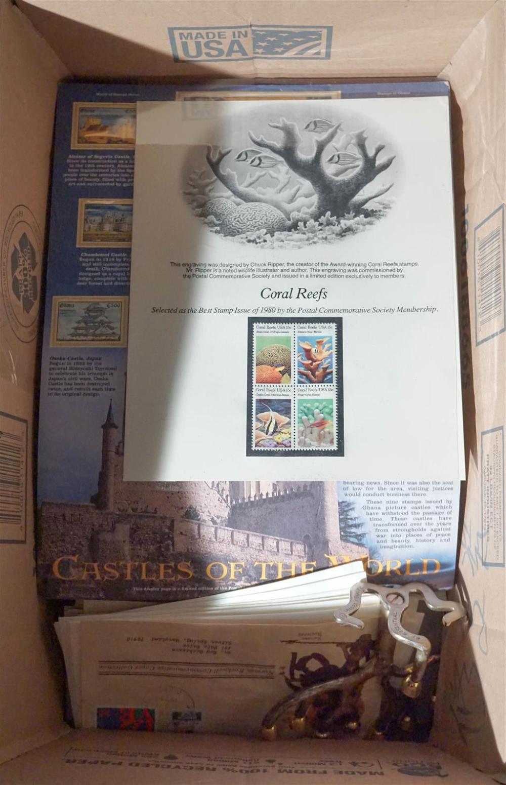 COLLECTION OF STAMPS AND FIRST