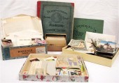 Collection of stamps and postc